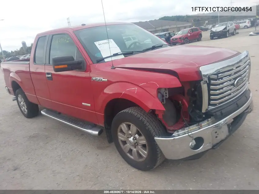 FORD F-150 2012, VIN 1FTFX1CT3CFC00454