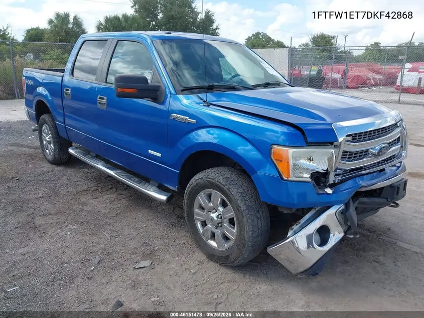 FORD F-150 2013, VIN 1FTFW1ET7DKF42868