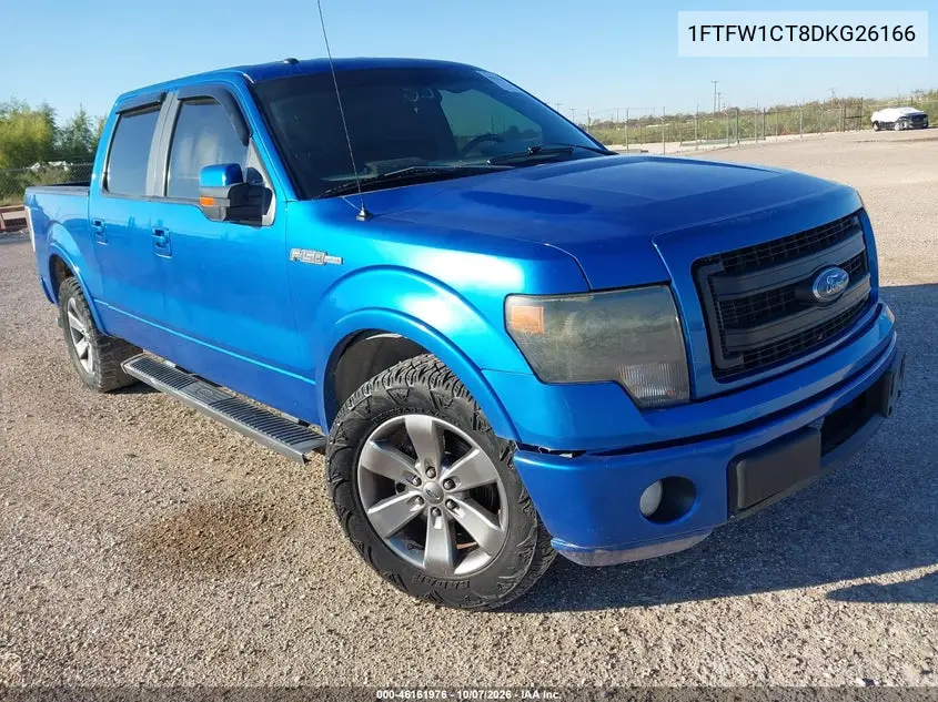 FORD F-150 2013, VIN 1FTFW1CT8DKG26166