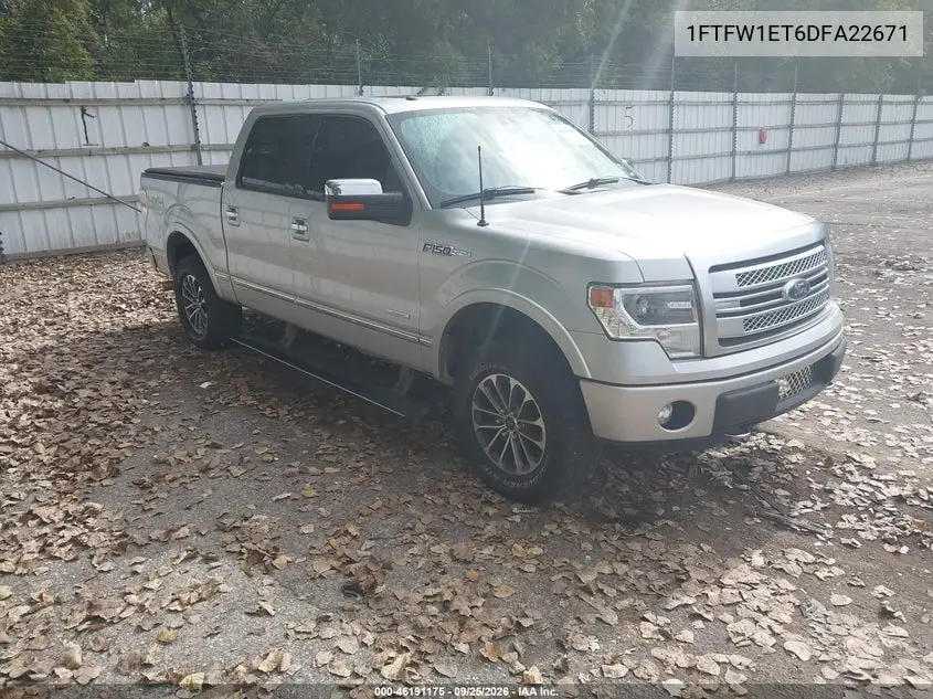 FORD F-150 2013, VIN 1FTFW1ET6DFA22671