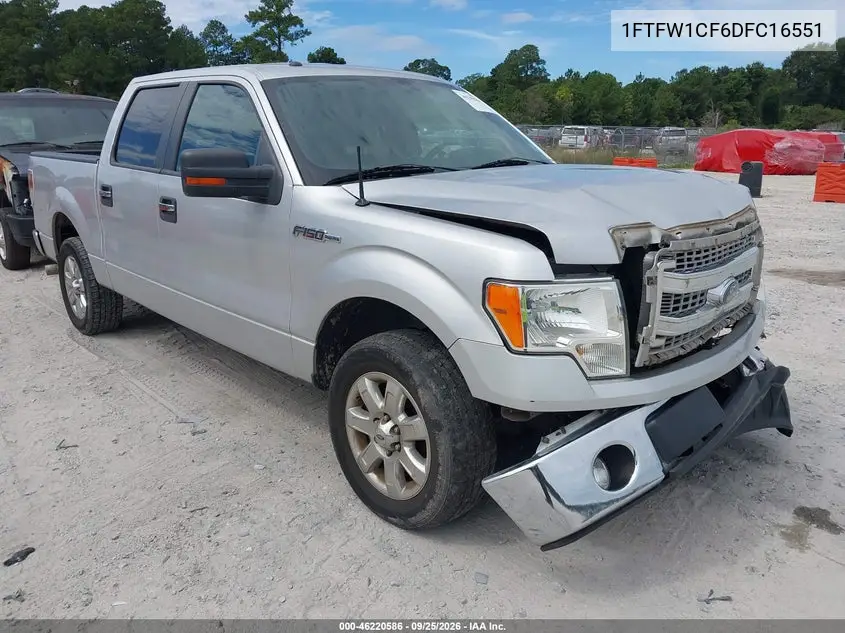 FORD F-150 2013, VIN 1FTFW1CF6DFC16551