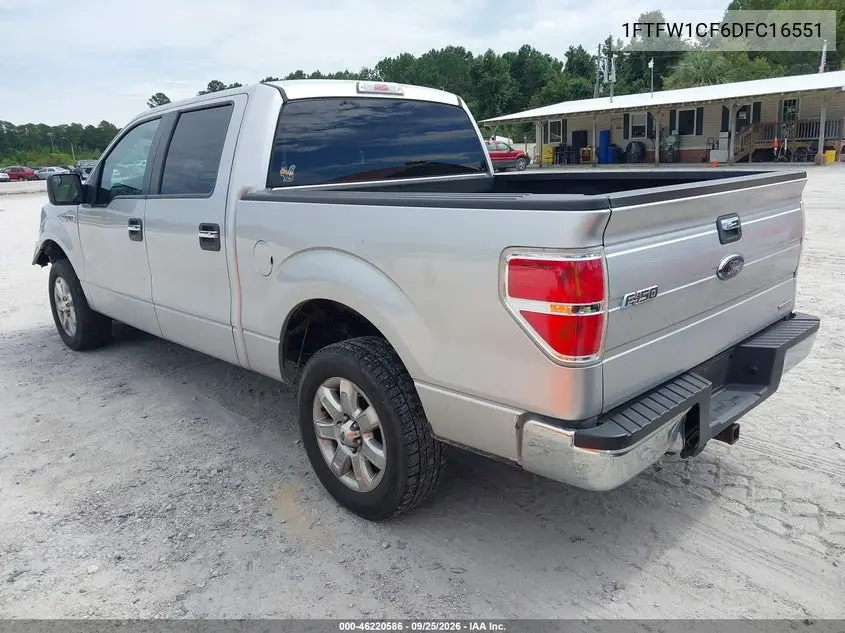 2013 FORD F-150 VIN 1FTFW1CF6DFC16551 — фото 3