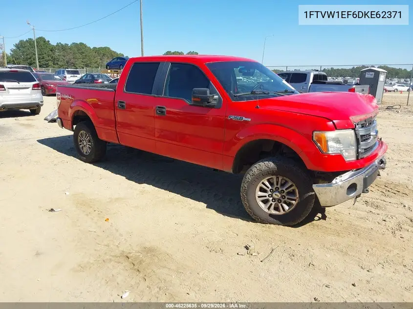 FORD F-150 2013, VIN 1FTVW1EF6DKE62371