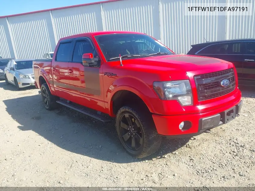 FORD F-150 2013, VIN 1FTFW1EF1DFA97191