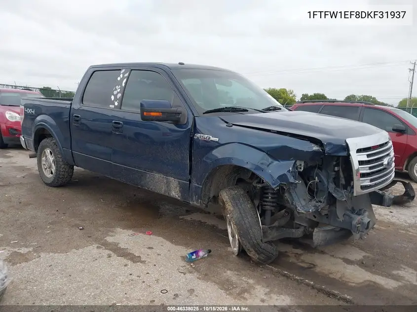 FORD F-150 2013, VIN 1FTFW1EF8DKF31937