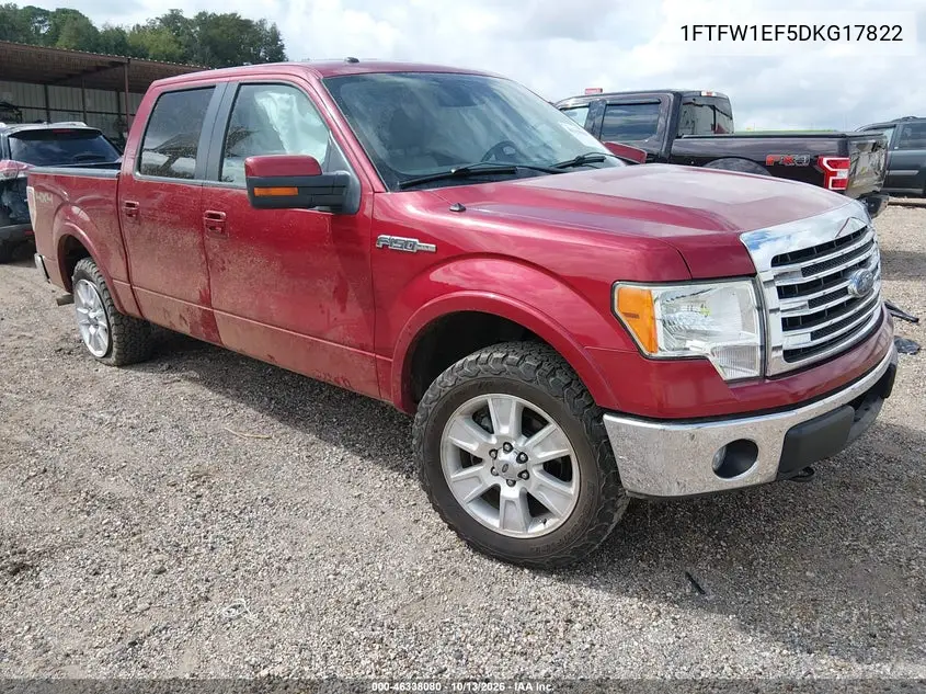 FORD F-150 2013, VIN 1FTFW1EF5DKG17822