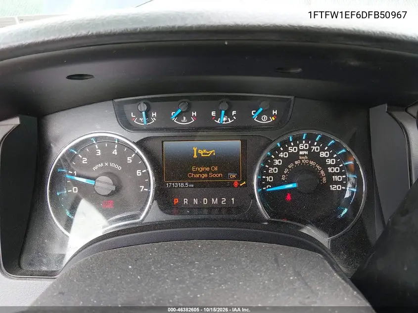 2013 FORD F-150 VIN 1FTFW1EF6DFB50967 — фото 7