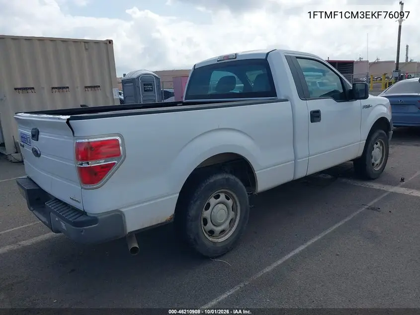 2014 FORD F-150 VIN 1FTMF1CM3EKF76097 — фото 4