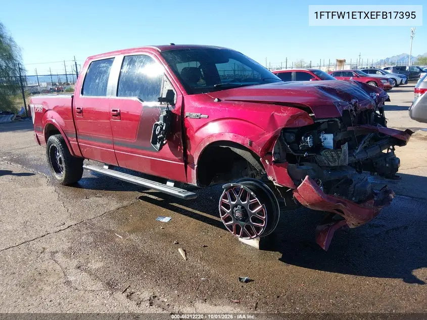 FORD F-150 2014, VIN 1FTFW1ETXEFB17395