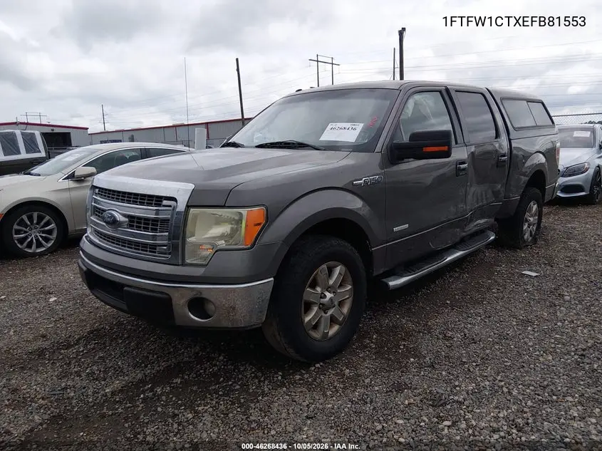 2014 FORD F-150 VIN 1FTFW1CTXEFB81553 — фото 2