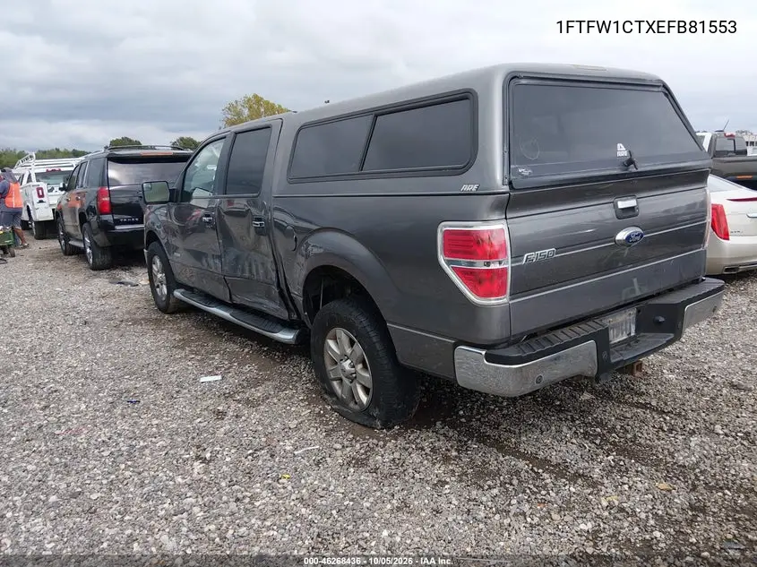 2014 FORD F-150 VIN 1FTFW1CTXEFB81553 — фото 3