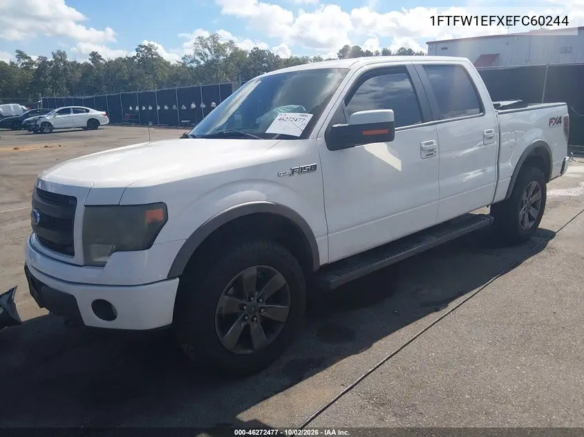 2014 FORD F-150 VIN 1FTFW1EFXEFC60244 — фото 2