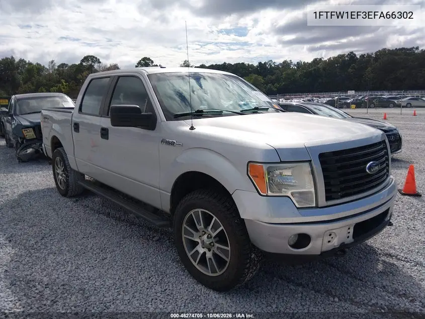 FORD F-150 2014, VIN 1FTFW1EF3EFA66302