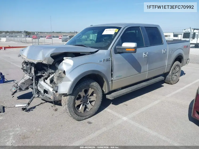 2014 FORD F-150 VIN 1FTFW1ET3EFC70992 — фото 2