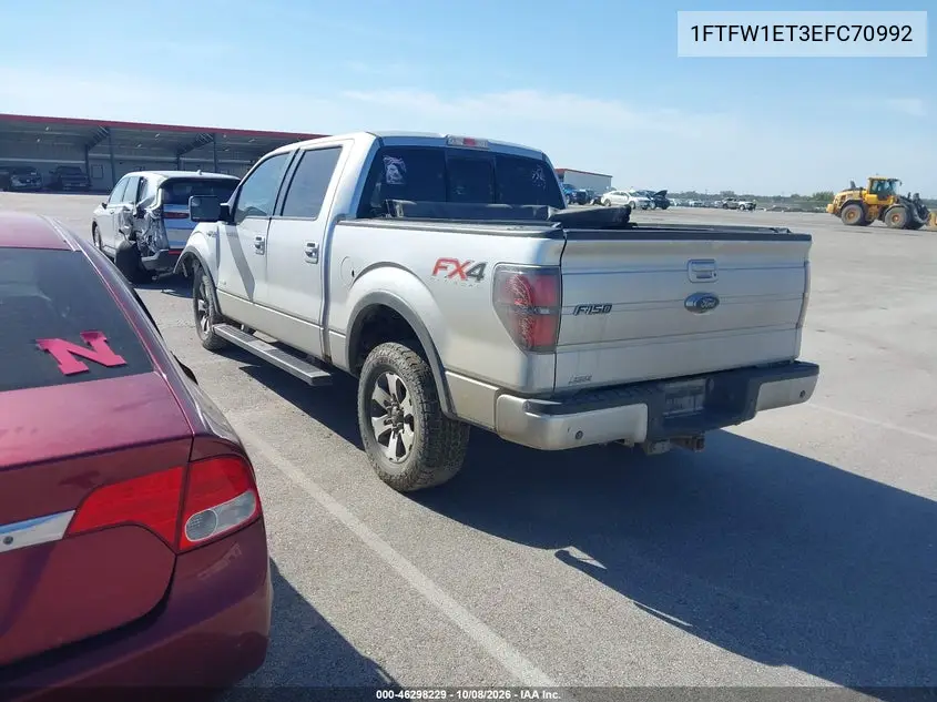 2014 FORD F-150 VIN 1FTFW1ET3EFC70992 — фото 3