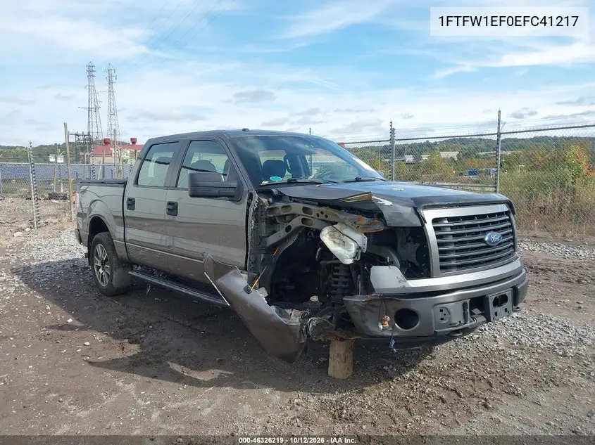 FORD F-150 2014, VIN 1FTFW1EF0EFC41217