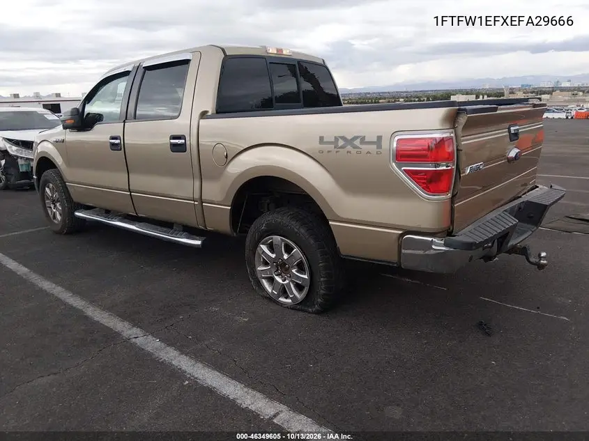 2014 FORD F-150 VIN 1FTFW1EFXEFA29666 — фото 3