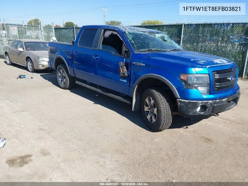 FORD F-150 2014, VIN 1FTFW1ET8EFB03821