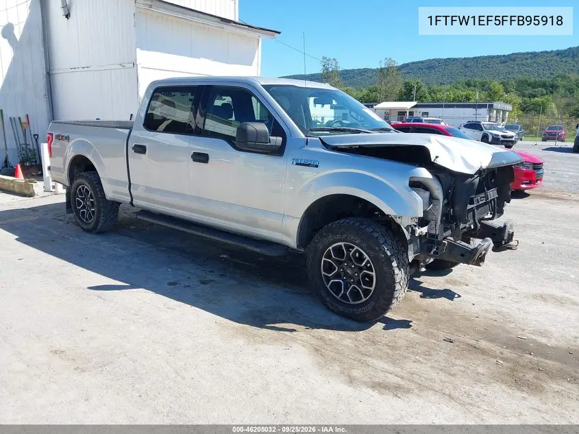 FORD F-150 2015, VIN 1FTFW1EF5FFB95918