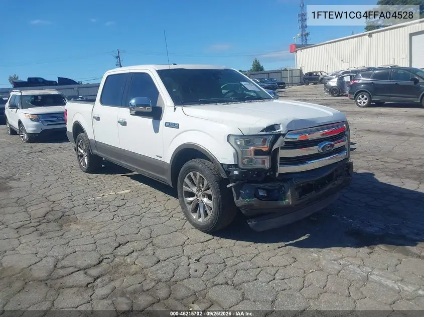 FORD F-150 2015, VIN 1FTEW1CG4FFA04528
