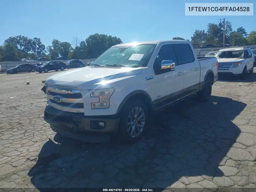 2015 FORD F-150 VIN 1FTEW1CG4FFA04528 — фото 2