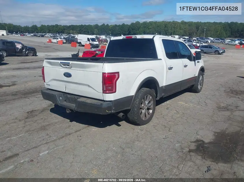 2015 FORD F-150 VIN 1FTEW1CG4FFA04528 — фото 4