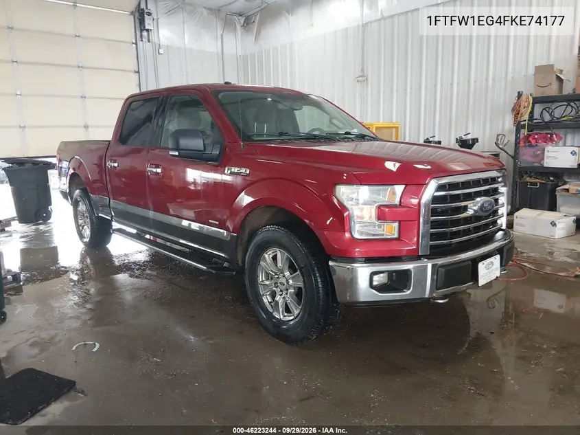 FORD F-150 2015, VIN 1FTFW1EG4FKE74177