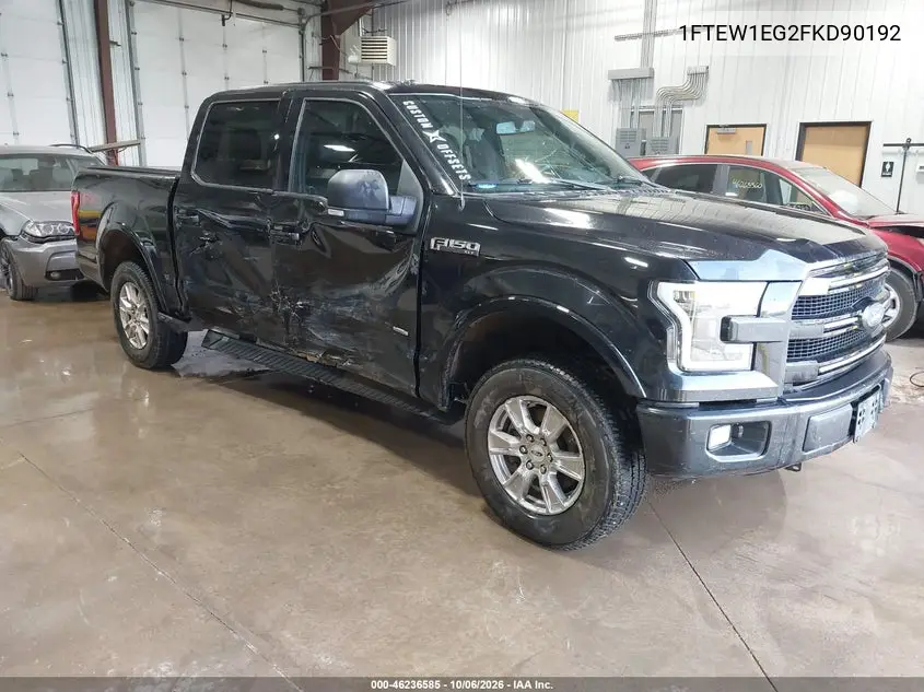 FORD F-150 2015, VIN 1FTEW1EG2FKD90192