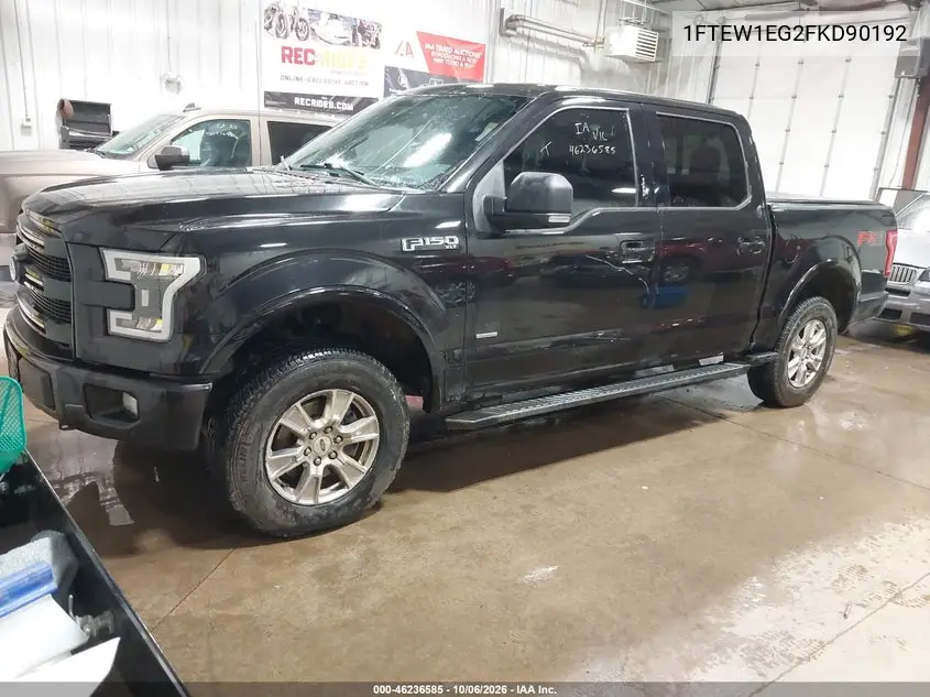 2015 FORD F-150 VIN 1FTEW1EG2FKD90192 — фото 2
