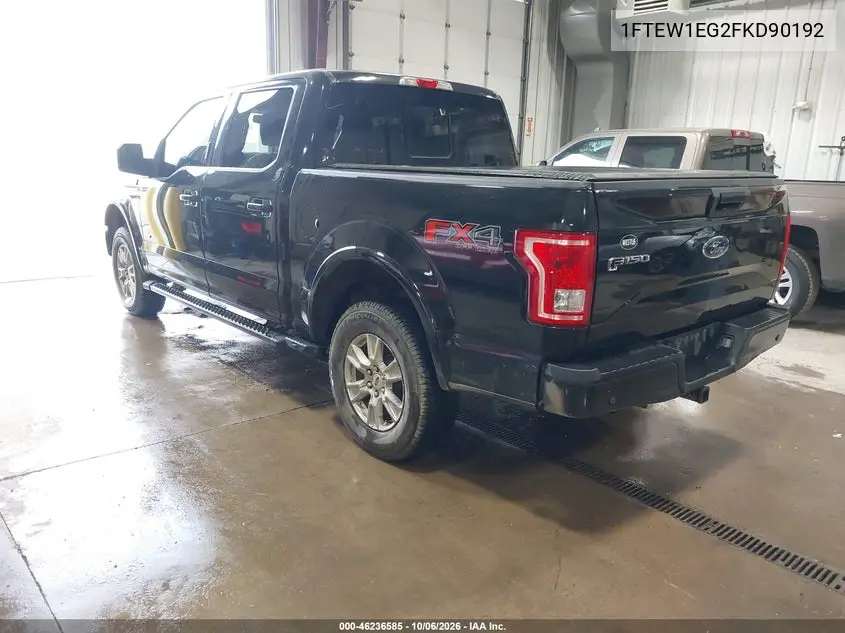 2015 FORD F-150 VIN 1FTEW1EG2FKD90192 — фото 3