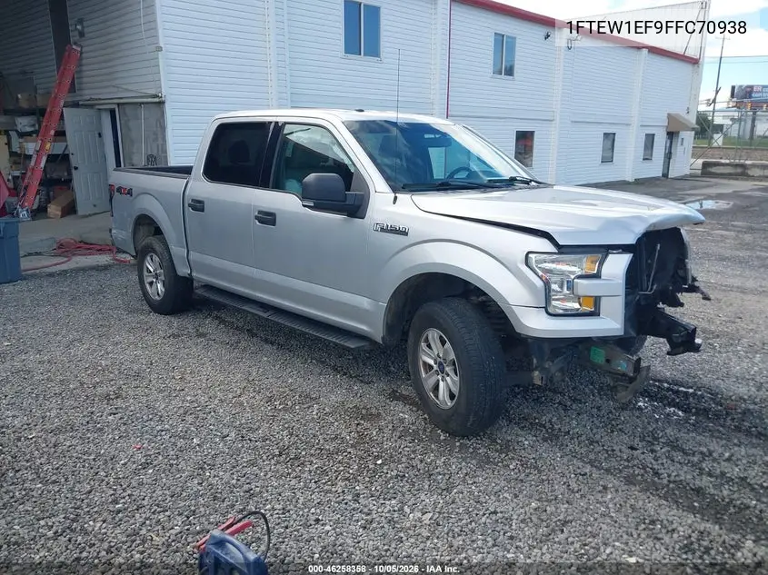 FORD F-150 2015, VIN 1FTEW1EF9FFC70938