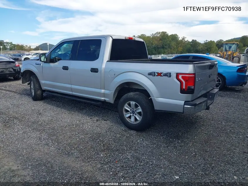 2015 FORD F-150 VIN 1FTEW1EF9FFC70938 — фото 3