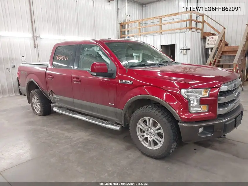 FORD F-150 2015, VIN 1FTEW1EG6FFB62091