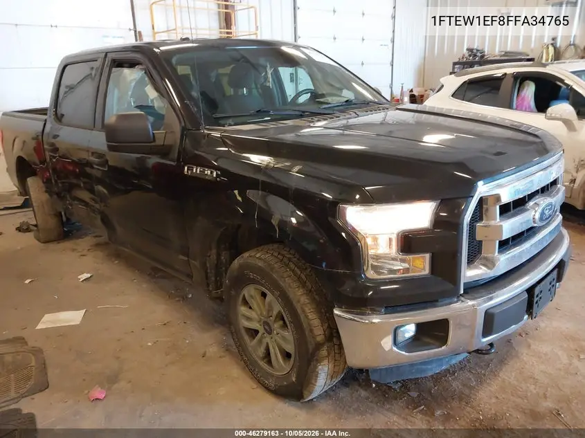 FORD F-150 2015, VIN 1FTEW1EF8FFA34765