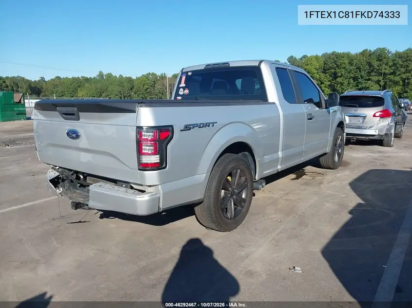 2015 FORD F-150 VIN 1FTEX1C81FKD74333 — фото 4