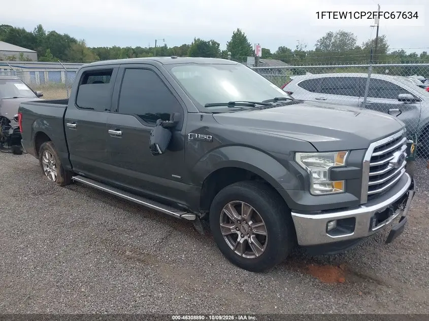 FORD F-150 2015, VIN 1FTEW1CP2FFC67634