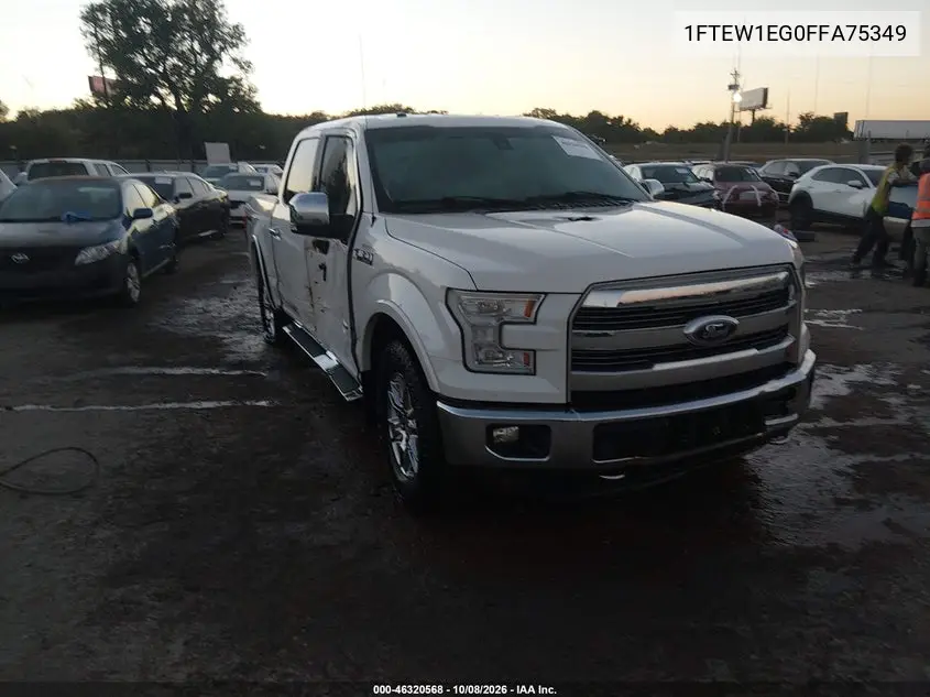 FORD F-150 2015, VIN 1FTEW1EG0FFA75349