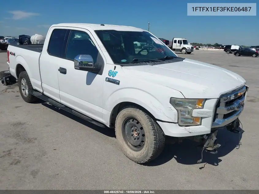 FORD F-150 2015, VIN 1FTFX1EF3FKE06487