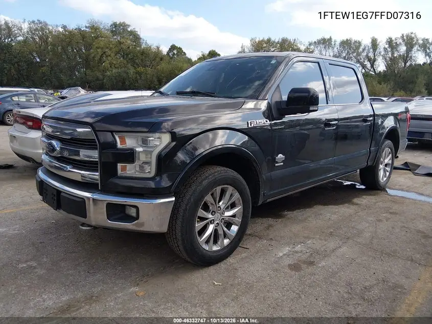 2015 FORD F-150 VIN 1FTEW1EG7FFD07316 — фото 2