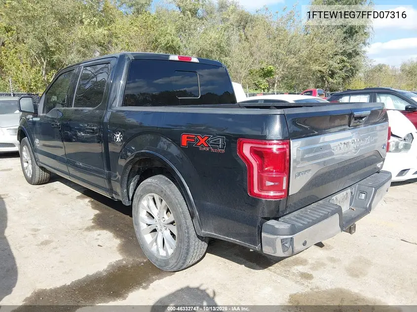 2015 FORD F-150 VIN 1FTEW1EG7FFD07316 — фото 3