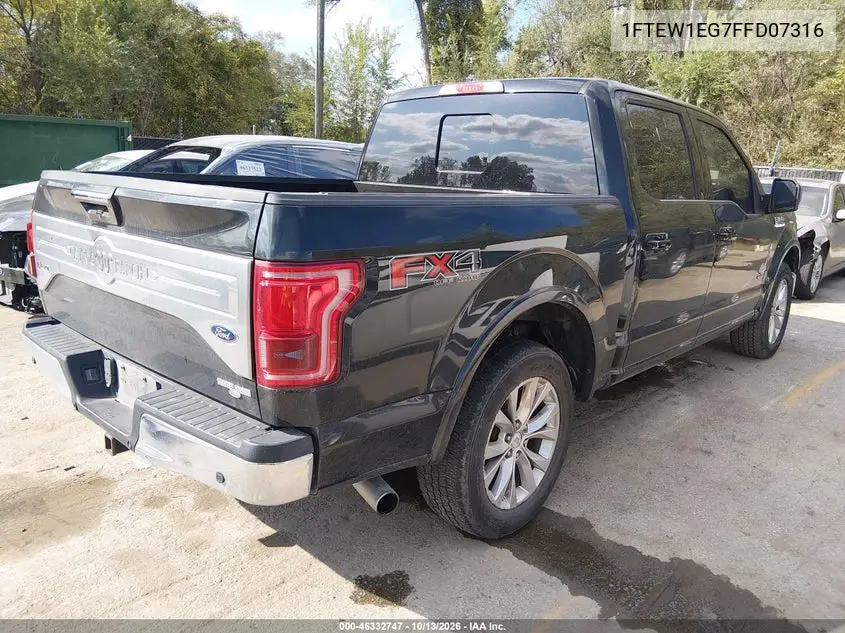 2015 FORD F-150 VIN 1FTEW1EG7FFD07316 — фото 4
