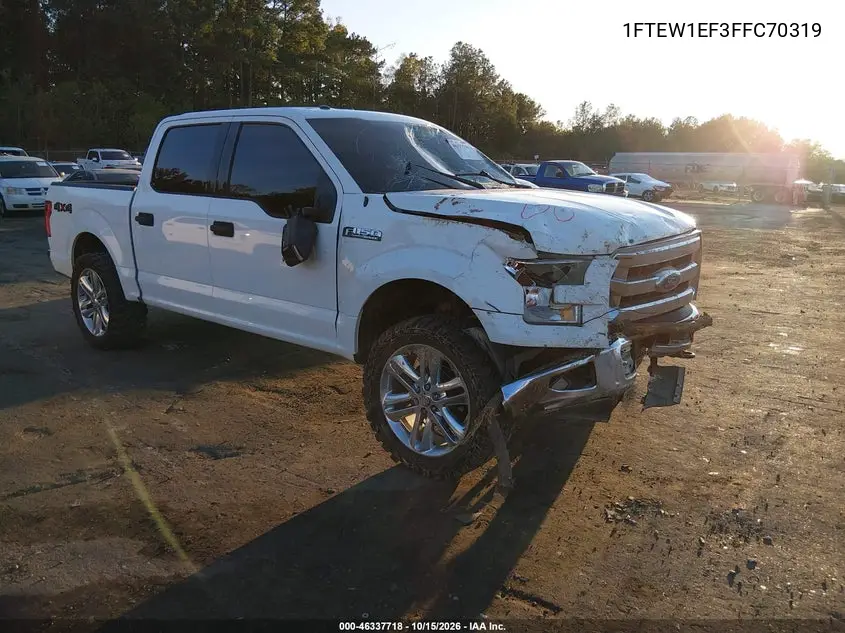 FORD F-150 2015, VIN 1FTEW1EF3FFC70319