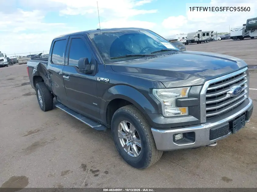 FORD F-150 2015, VIN 1FTFW1EG5FFC95560