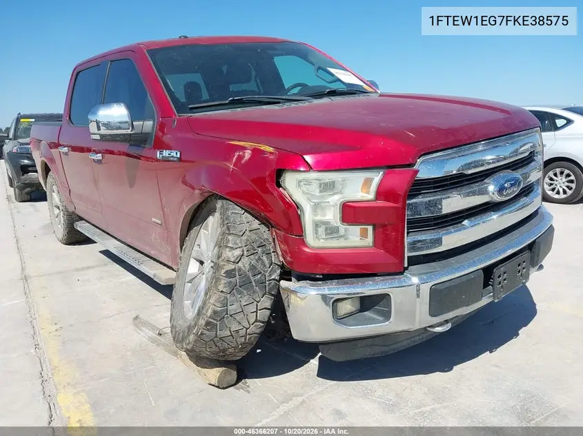 FORD F-150 2015, VIN 1FTEW1EG7FKE38575