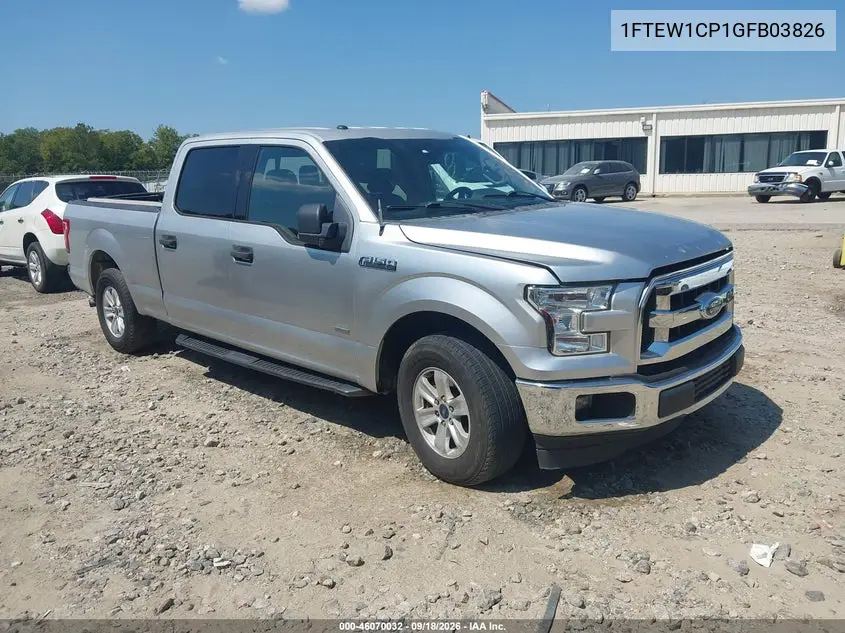 FORD F-150 2016, VIN 1FTEW1CP1GFB03826