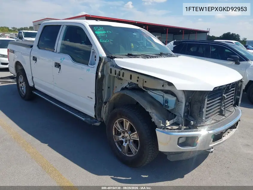 FORD F-150 2016, VIN 1FTEW1EPXGKD92953
