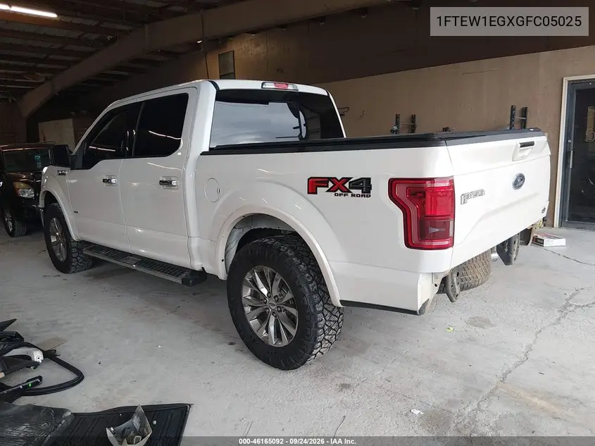 2016 FORD F-150 VIN 1FTEW1EGXGFC05025 — фото 3