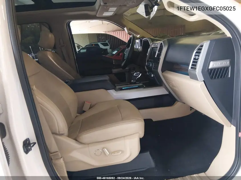 2016 FORD F-150 VIN 1FTEW1EGXGFC05025 — фото 5