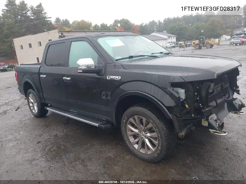 FORD F-150 2016, VIN 1FTEW1EF3GFD28317