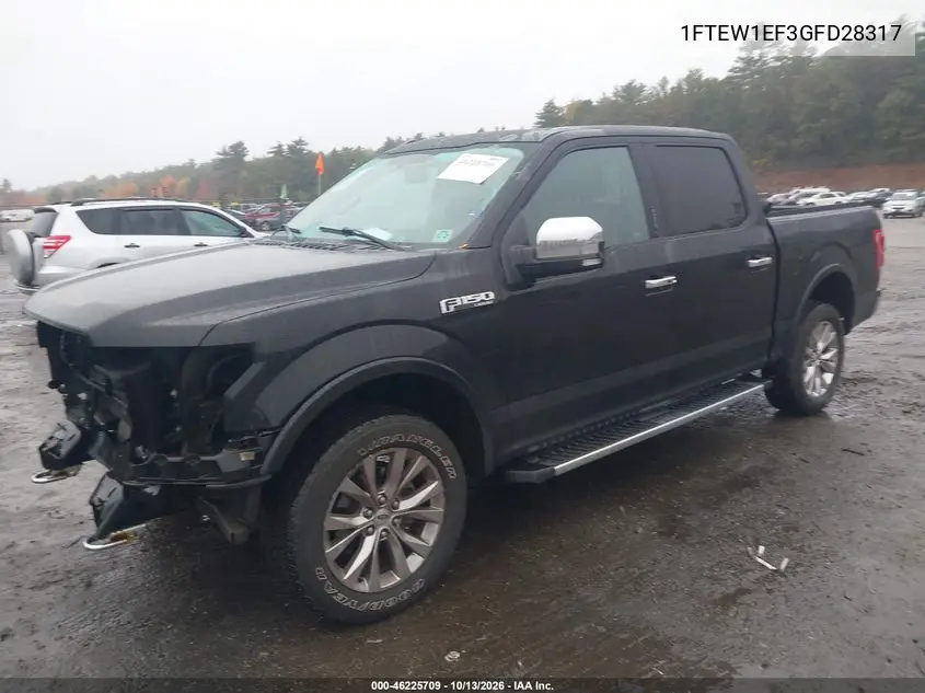 2016 FORD F-150 VIN 1FTEW1EF3GFD28317 — фото 2
